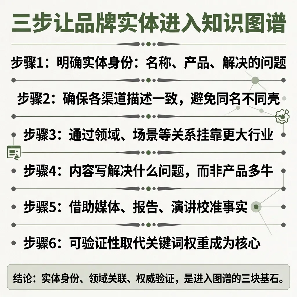 三步让品牌实体进入知识图谱