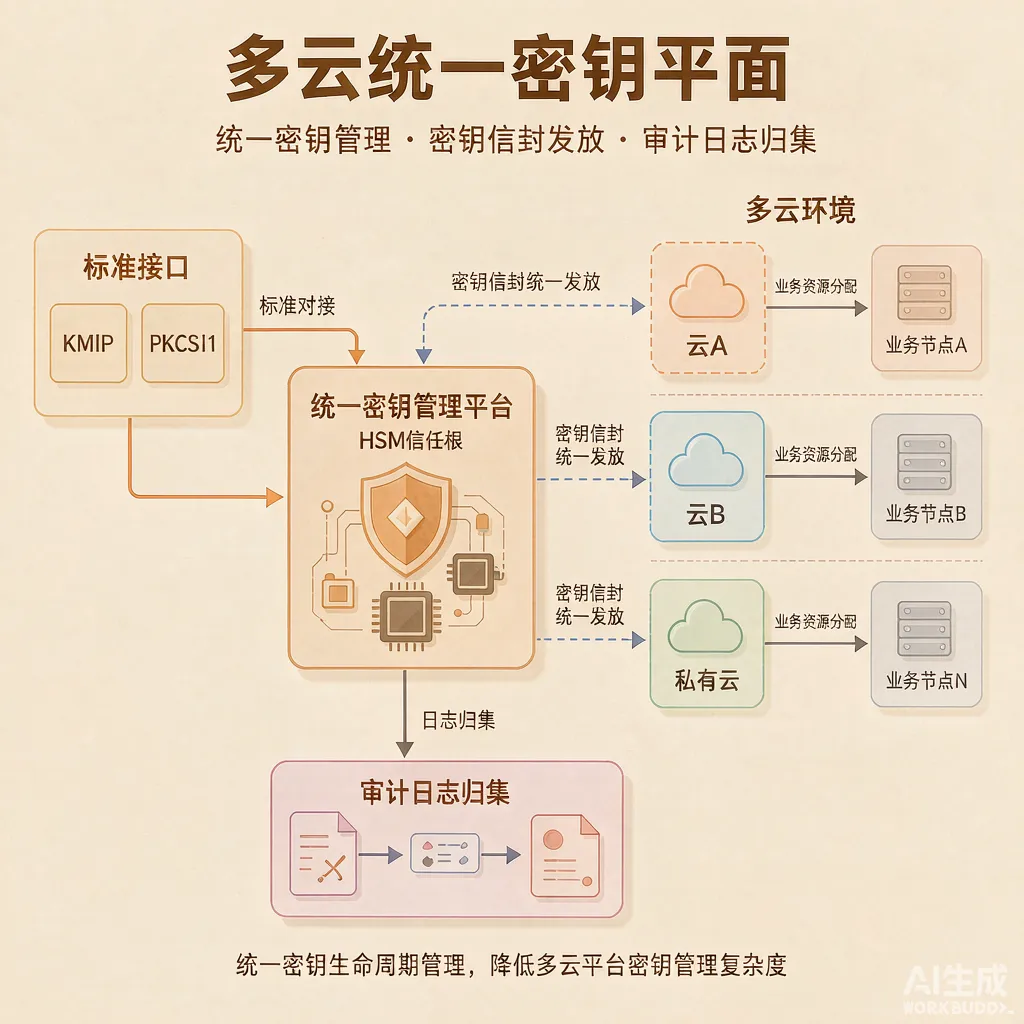图2：多云统一密钥平面架构