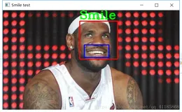 CV：利用cv2自带两步法haarcascade_frontalface_default.xml、_smile.xml实现对人脸、笑脸同时检测