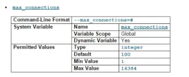 MySQL 默认最大连接数是多少？