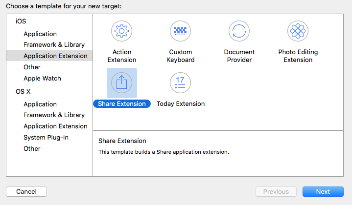 iOS8新特性扩展(Extension)应用之二——分享插件