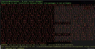 pip3 安装和卸载Django