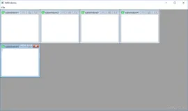 【Pyqt5应用实例】Pyqt5实现添加多个子窗口布局之QMdiArea