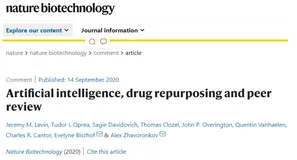 Nat. Biotech. | AI、药物重定位和同行评审