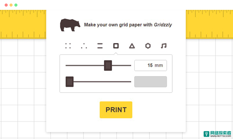 Gridzzly: 免费在线网格纸下载打印工具