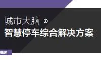 城市大脑 | 智慧停车综合解决方案