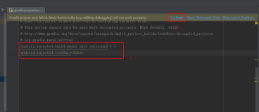 解决This Gradle plugin requires a newer IDE able to request IDE model level 3. For Android Studio