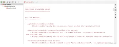 出现Error creating bean with name与CONDITIONS EVALUATION REPORT问题