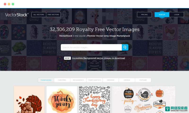 VectorStock: 免费版权矢量图片素材网站
