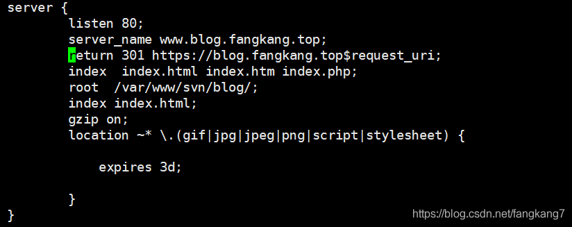 【nginx】配置去除www前缀