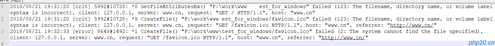 windows+nginx配置站点目录发生500的一个问题