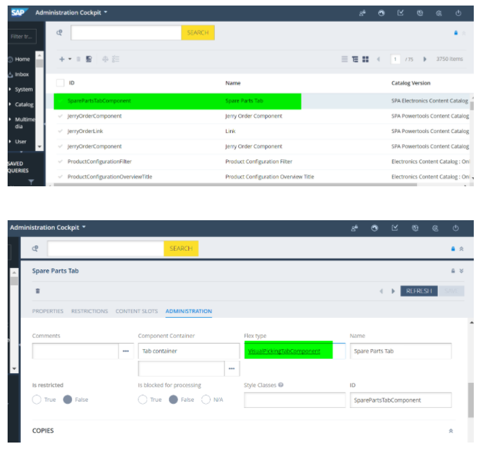 如何通过 Impex 在 SAP Commerce Cloud 创建一个新的 Component