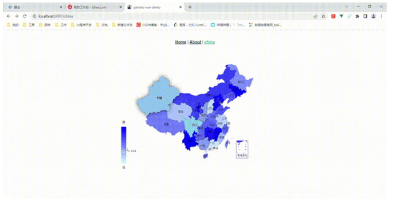 vue + echarts实现中国地图省份下钻联动
