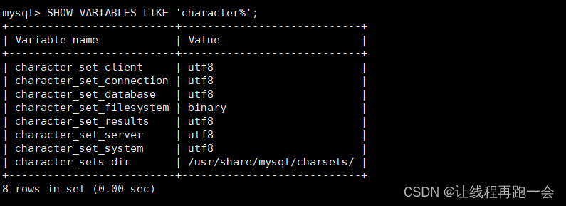 【Linux 下 MySQL5.7 中文编码设置】