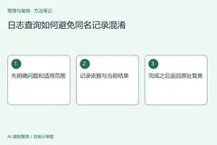 日志查询如何避免同名记录混淆 0915