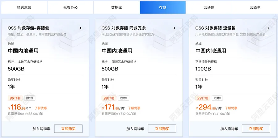 阿里云对象存储OSS包年包月计费.jpg