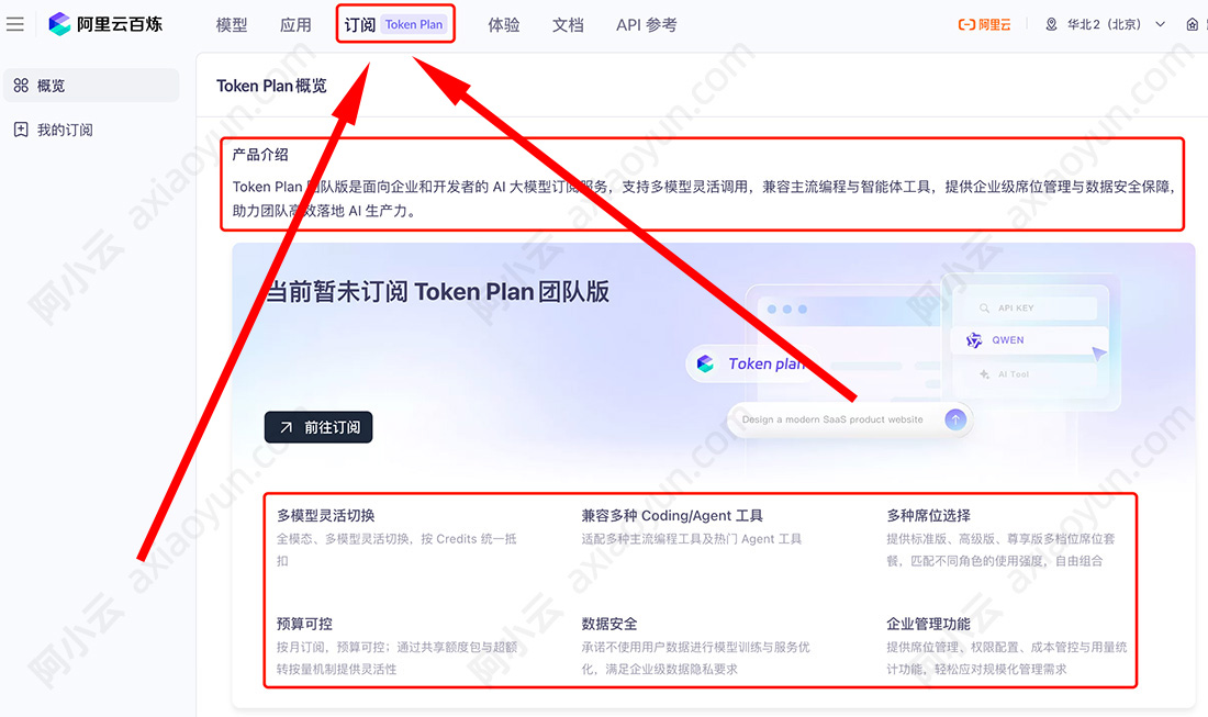 阿里云百炼TokenPlan订阅