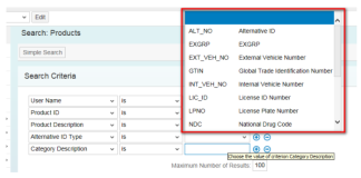 SAP CRM 产品主数据搜索alternative ID type下拉菜单的渲染逻辑