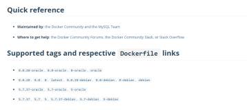 Docker中运行一个mysql