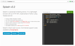 Python爬虫：splash的安装与简单示例