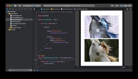 SwiftUI—两个图像视图之间的色彩混合