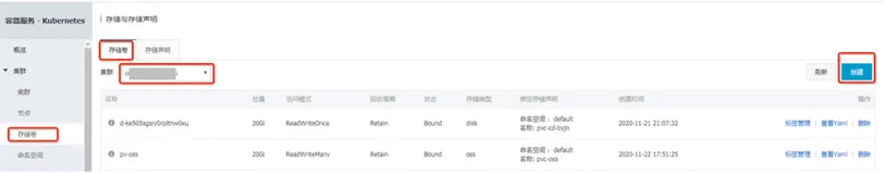 在阿里云容器K8S服务中使用PV为pod来Mount Volumes