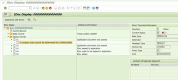 SAP IDoc Post不成功，报错 - A company code cannot be determined for LI 0000100061 –