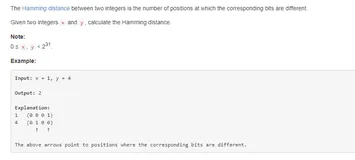Leetcode-Easy 461.Hamming Distance