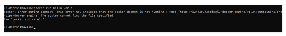 docker run hello-world 遇到错误消息 - error during connect