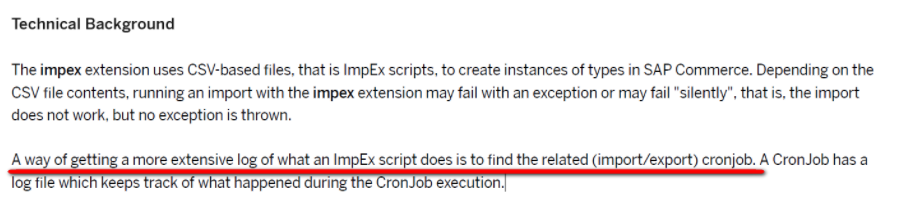 SAP Hybris - how to find corresponding cronjob for a given import