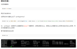 docker出现问题：启动nexus时报错mkdir: cannot create directory ‘../sonatype-work/nexus3‘: Permission denied解决方案