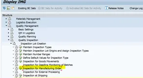 SAP PP 系统怎么知道某个工单release触发的过程中检验的检验类型是03？