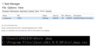 Java JDK目录下的jmap和jhat工具的使用方式