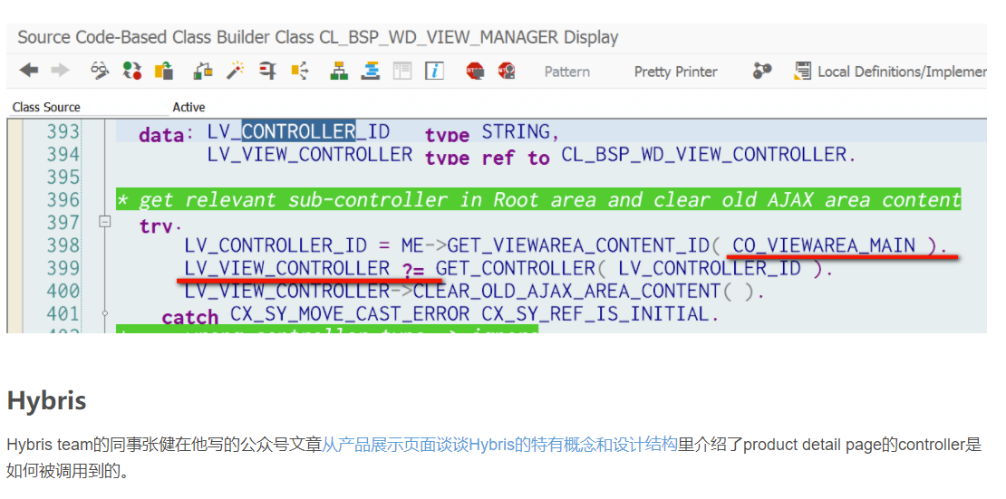 SAP CRM WebClient UI和Hybris的controller是如何被调用的