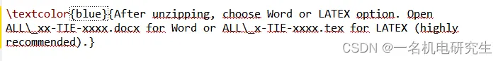 Latex更改字体颜色以及快速生成 SCI 论文的 revised version 和 pure version