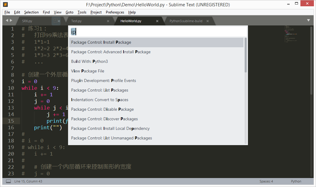 Sublime Text Python 代码提示插件 Anaconda
