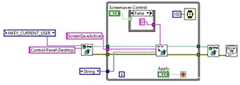 LabVIEW启用/禁用Windows屏幕保护程序