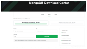 4.0版本以上mongodb在Windows下载安装-添加Windows服务-安装可视化工具管理数据教程