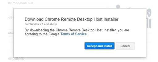 Chromeremotedesktophost msi ошибка установки