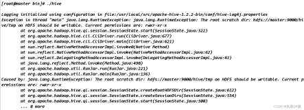 Exception in thread “main“ java.lang.RuntimeException: java.lang.RuntimeException: The root scratch