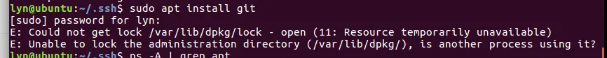 出现Could not get lock /var/lib/dpkg/lock 资源锁定情况解决