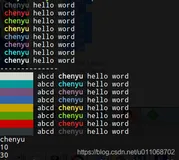linux shell之控制台打印各种颜色字体和背景