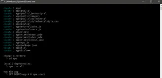 nodejs使用express搭建简单web服务