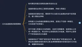 CDN加速服务有哪些功能及限制——CDN加速服务的使用限制