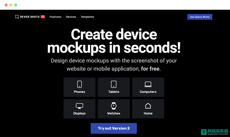 Deviceshots: 免费在线样机设备模型制作工具