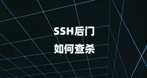 SSH木马后门如何从服务器中查找