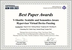 浙江大学、蚂蚁集团联合论文获国际顶会CCS 2021“最佳论文奖”