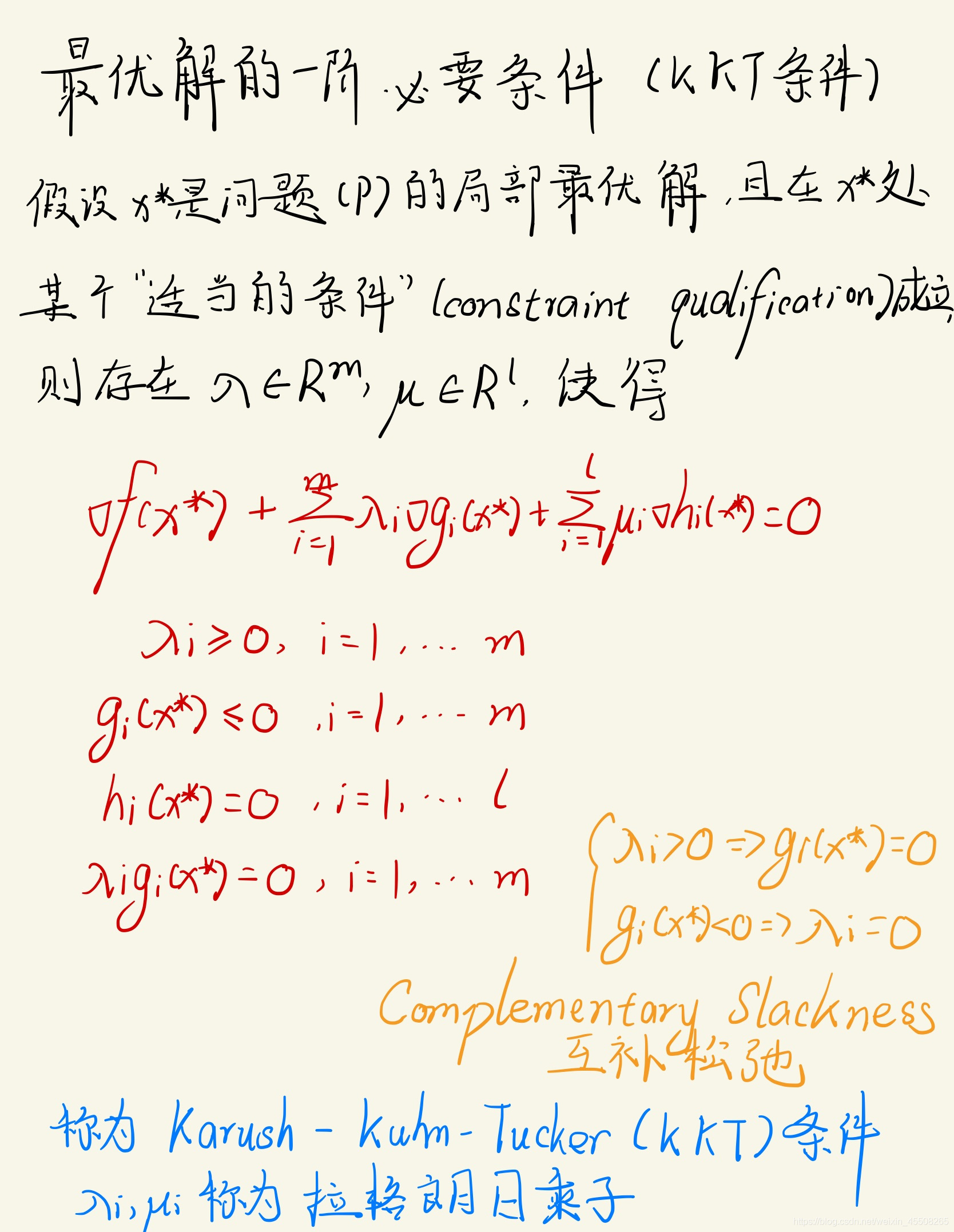 最优化学习 KKT条件(最优解的一阶必要条件)-阿里云开发者社区