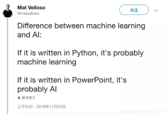关于机器学习和AI的区别最经典的解释