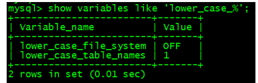 Linux下Mysql数据库名及表名区分大小写设置